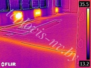 Термограмма труб отопления в полу Скрытые трубы отопления, найти трубы отопления
