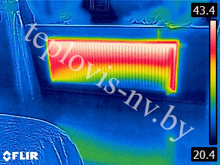 радиатор, отопление, нагрев радиатора, батарея