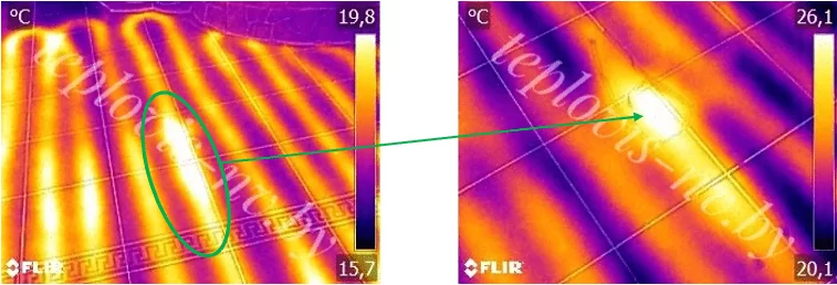 Найти трубы отопления в полу, найти повреждение труб отопления